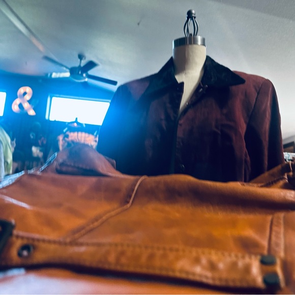 DSquared2 Vintage Camel Luxury Leather Jacket - Picture 15 of 16